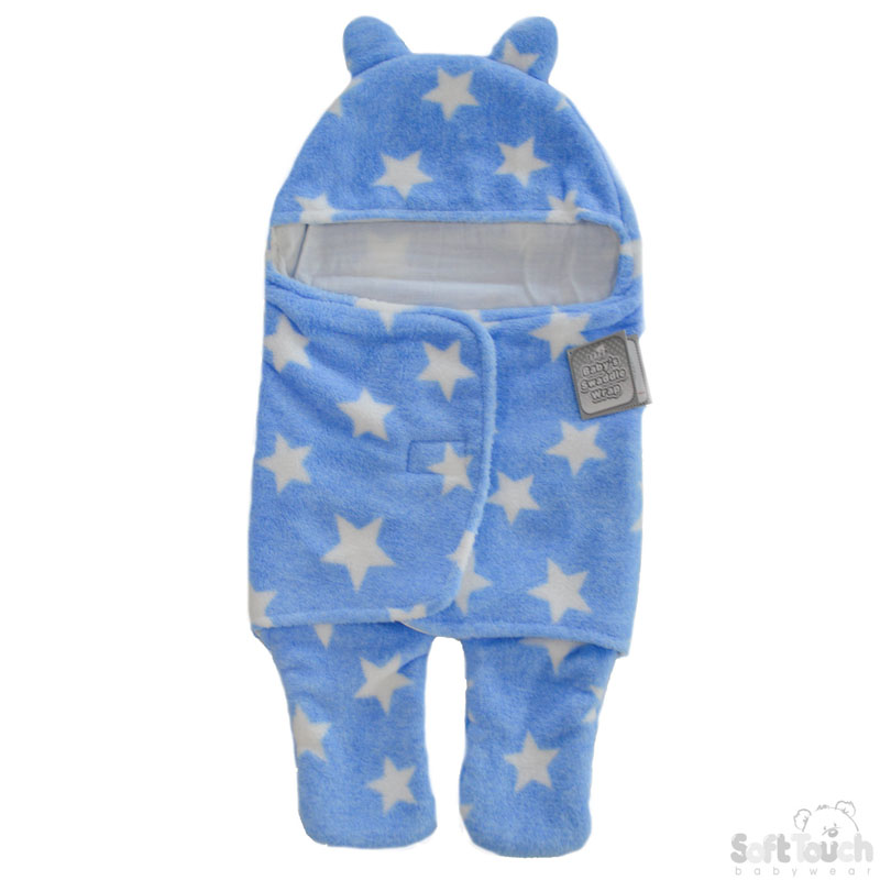 Blue 'Star' Swaddle Wrap No. SW100-B